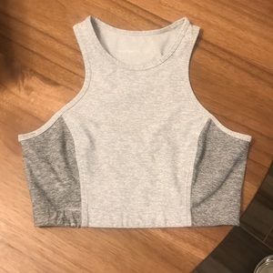 Outdoor Voices Athena Crop - Two Tone Gray